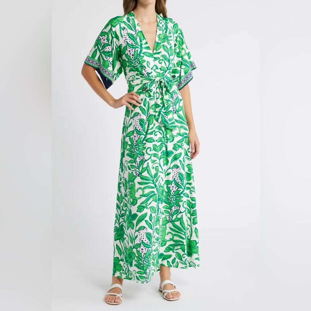 Lilly Pulitzer Wisteria Elbow Sleeve V-Neck Dress